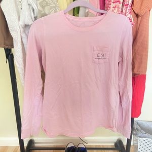Vintage Whale Long-Sleeve Tee Light pink